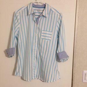 NWT Foxcroft no iron, fitted button up blouse